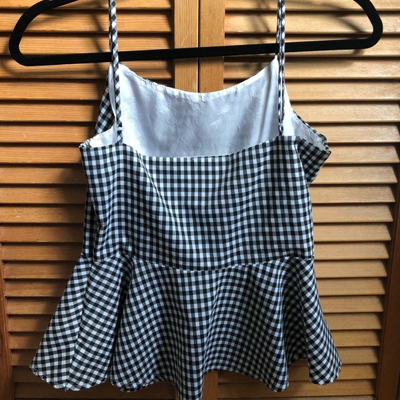 Checkered peplum tank - Picture 2 of 3